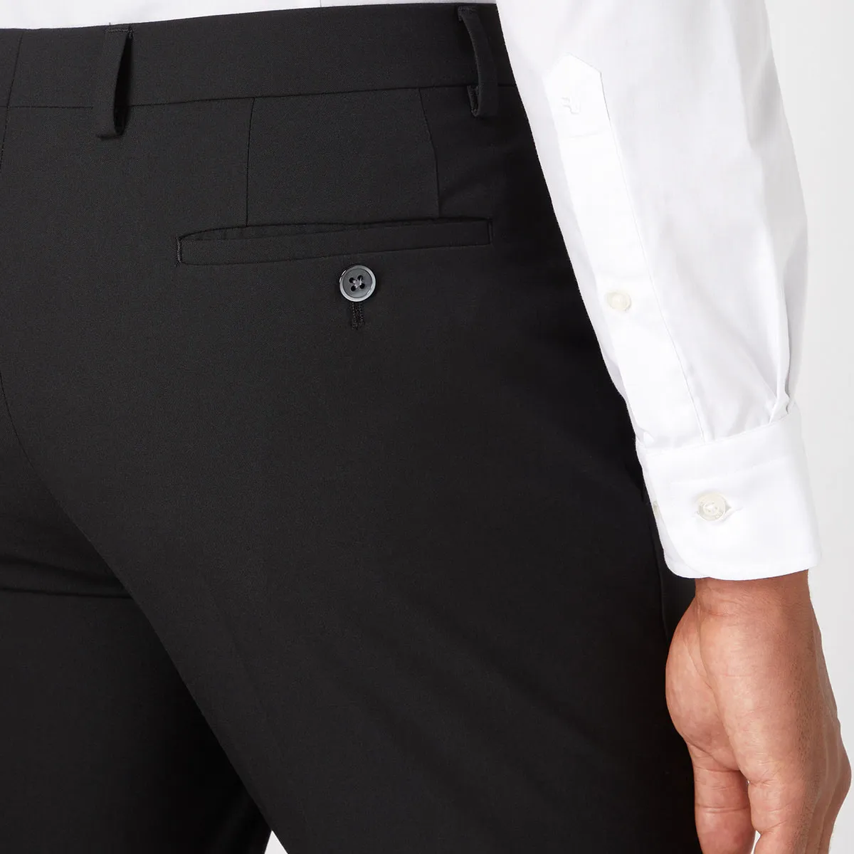 Remus Uomo Mix To Fit Trouser Black