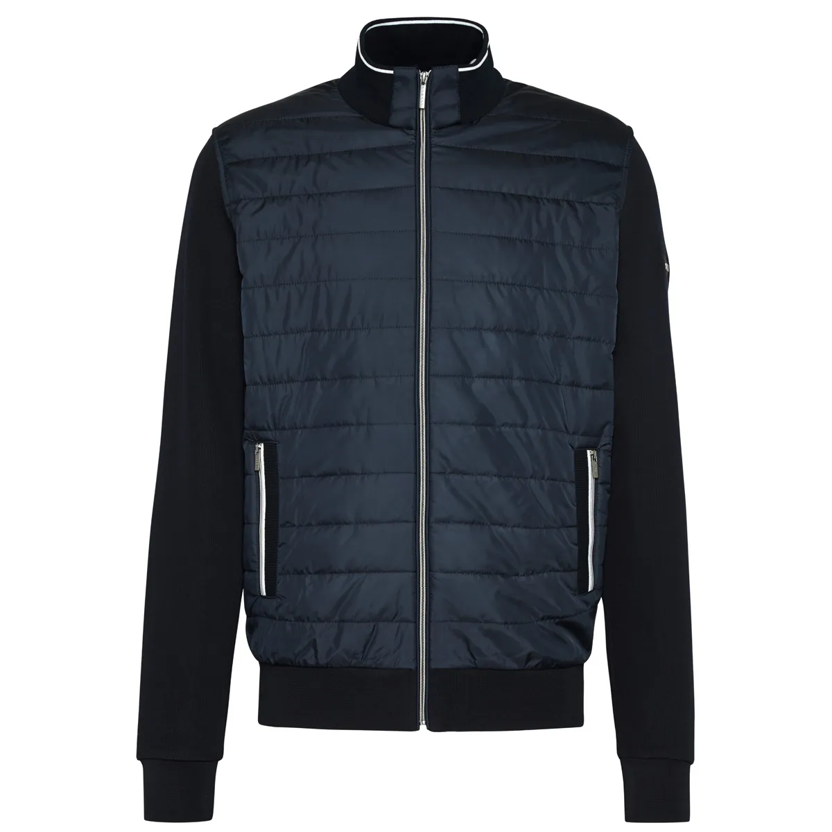 Bugatti Padded Mix Media Jacket Navy