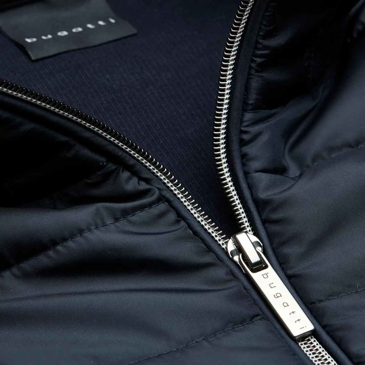 Bugatti Padded Mix Media Jacket Navy