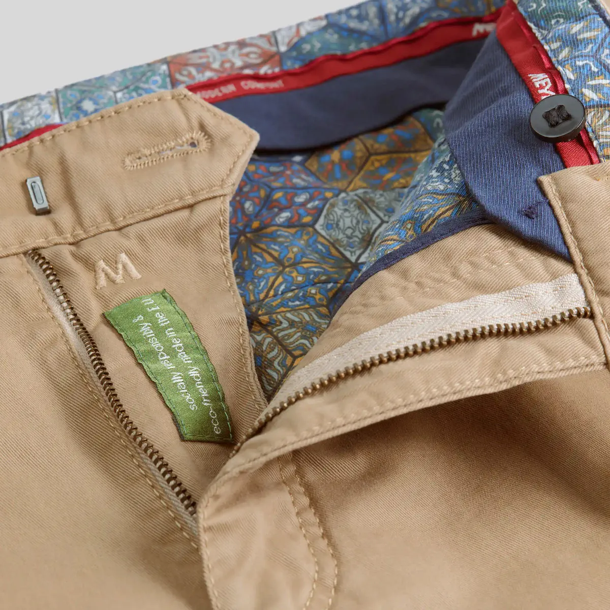 Meyer Roma Cotton Trouser In Beige