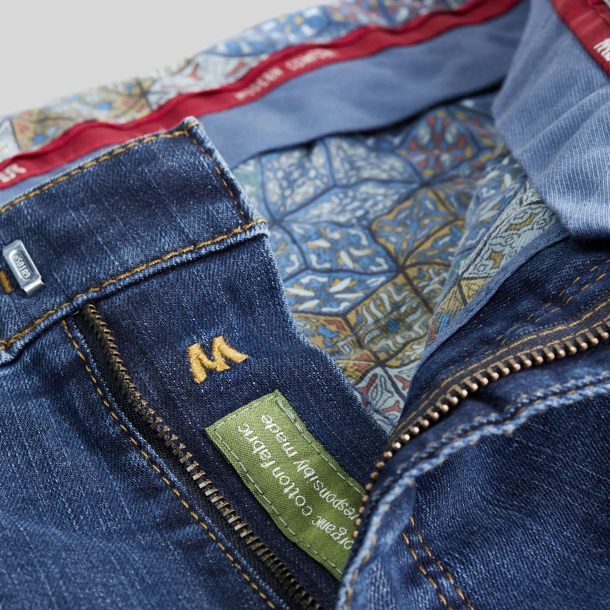 Meyer Roma Cotton Trouser In Denim