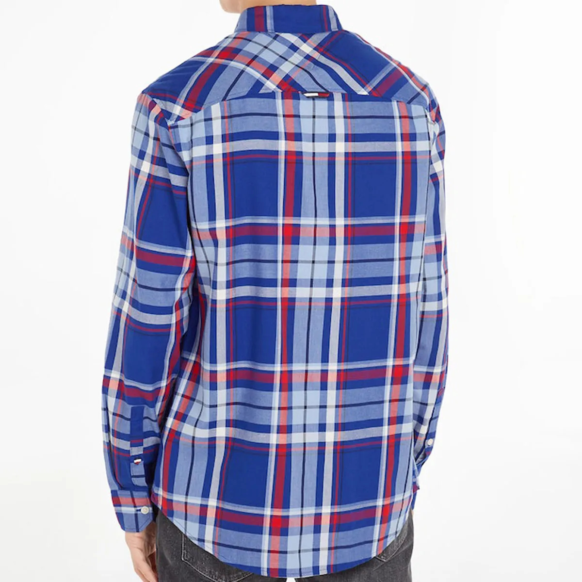 Tommy Jeans Essential Check Shirt Navy
