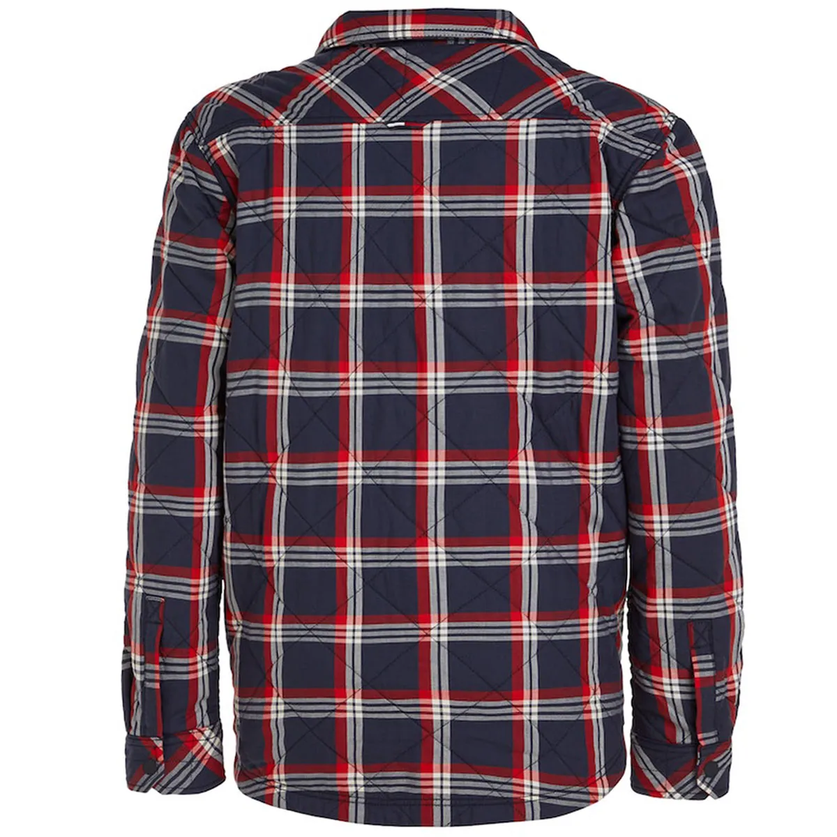 Tommy Jeans Padded Check Overshirt Navy