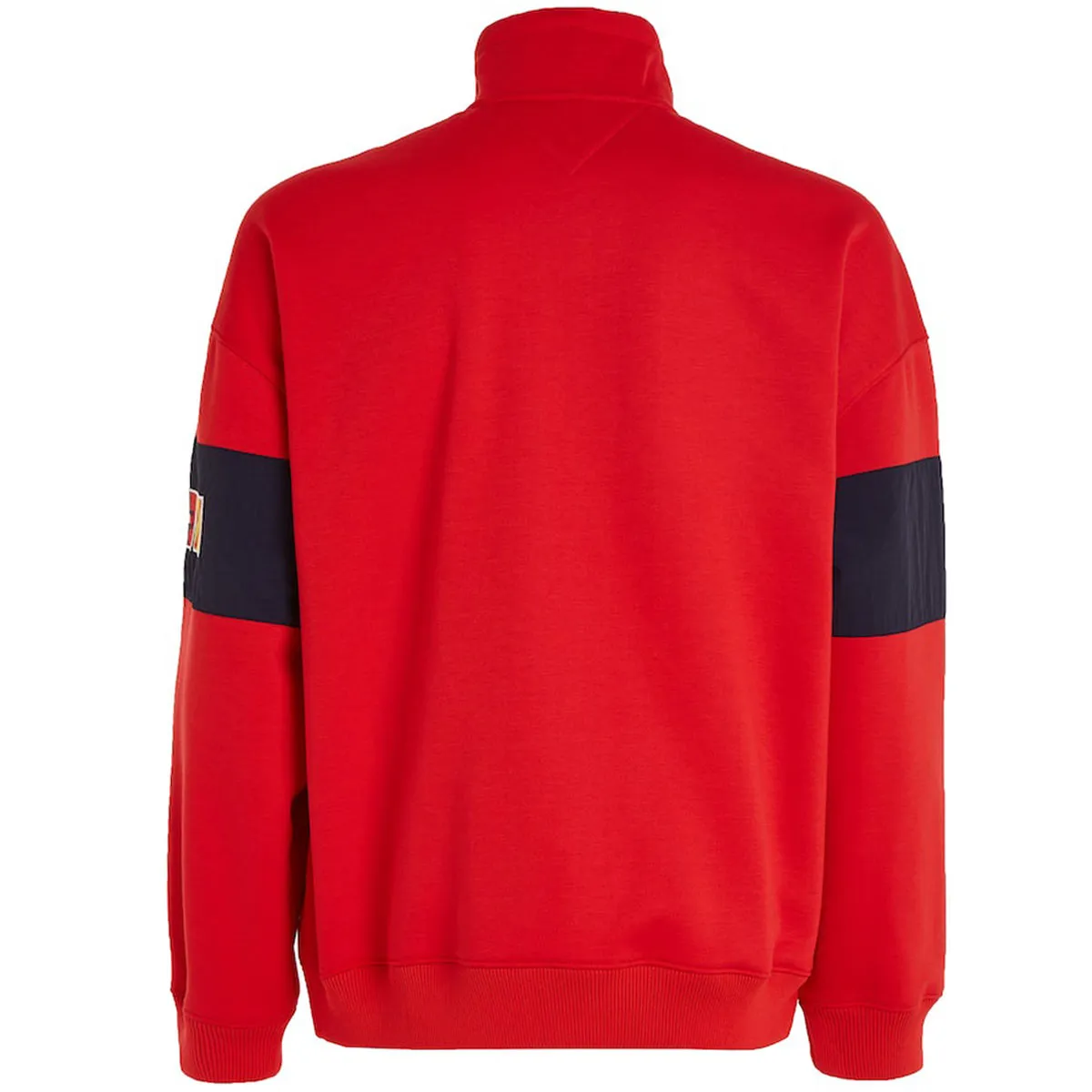 Tommy Jeans OVZ Fabric Mix Half Zip Crim