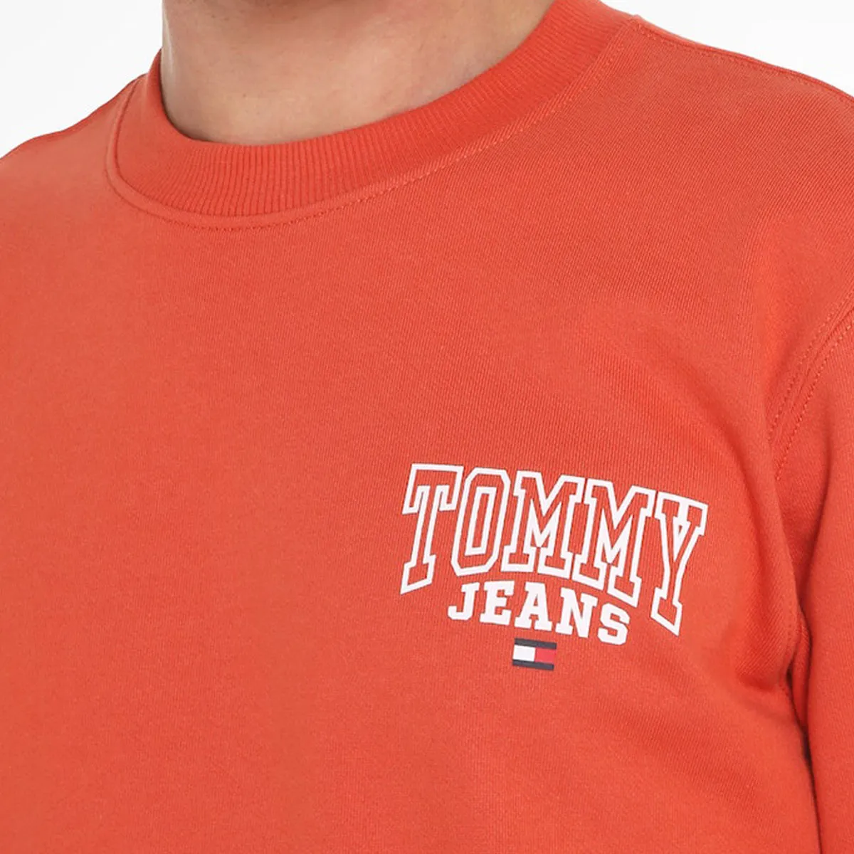 Tommy Jeans Graphic Sweat Burnt Vermilli