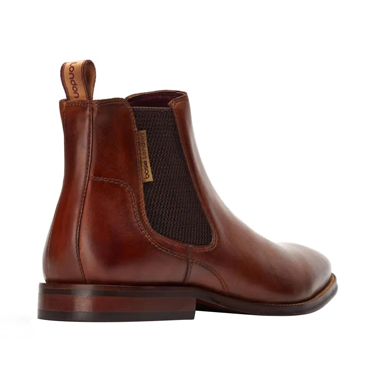 Base London Sikes Leather Boots Tan