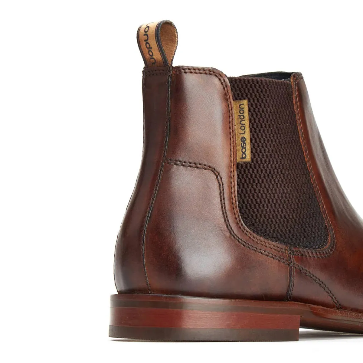 Base London Sikes Leather Boots Brown