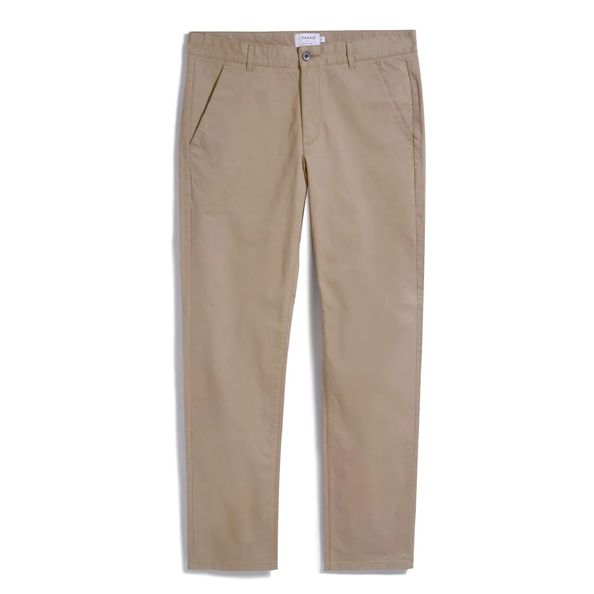Farah Slim Fit Elm Twill Chino In Beige