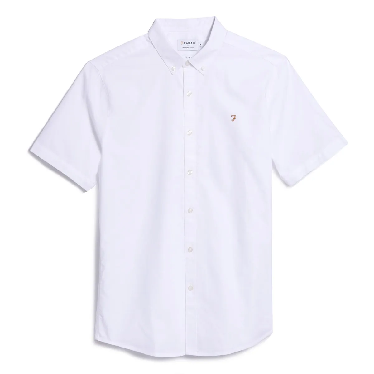 Farah Brewer SS Bond Shirt White