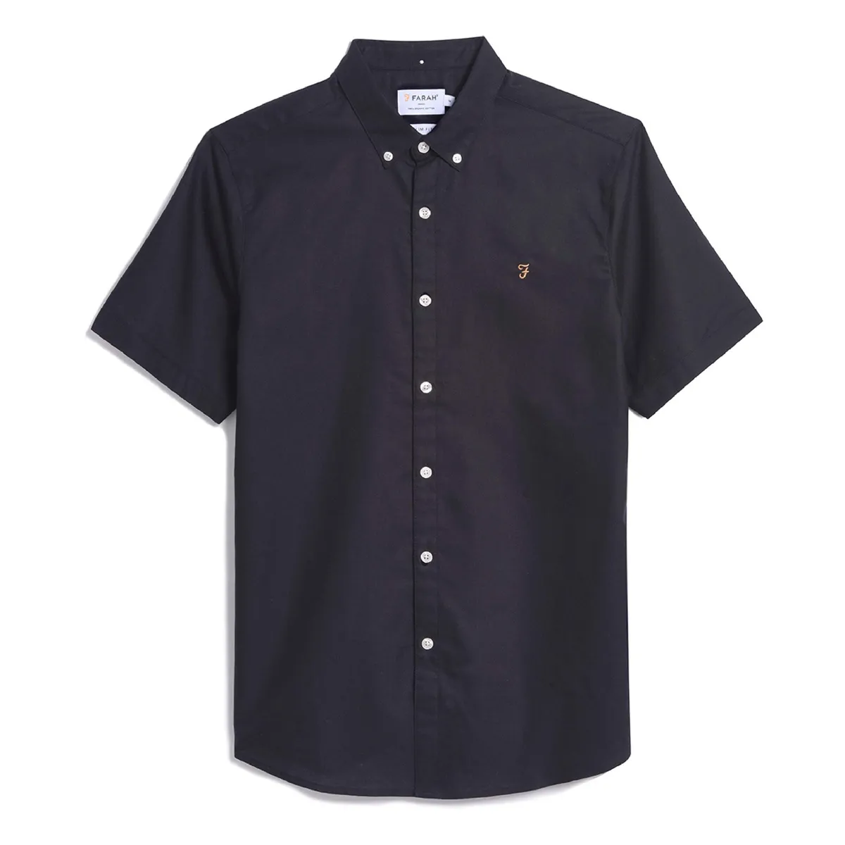Farah Brewer SS Bond Shirt Navy