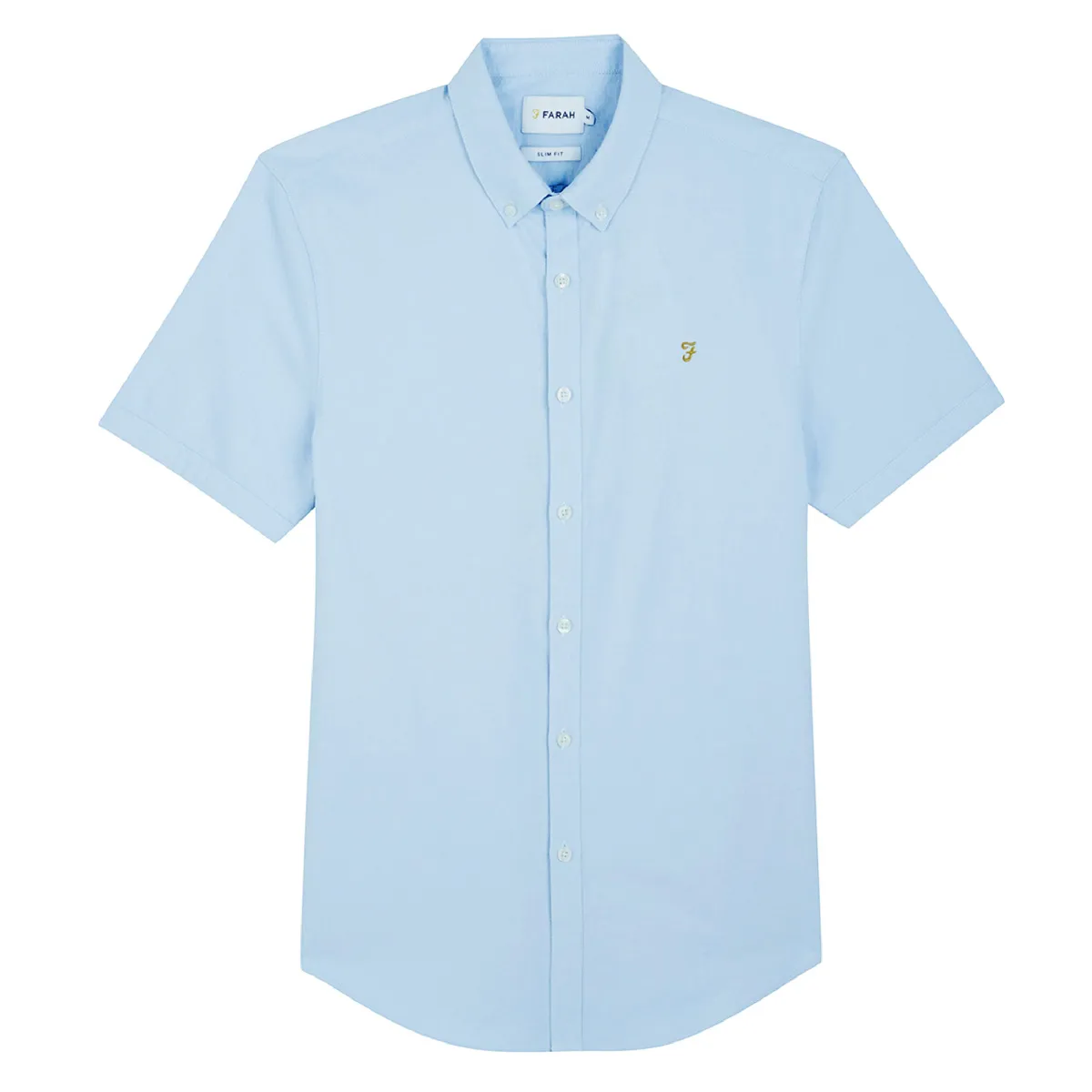 Farah Brewer SS Bond Shirt Sky Blue
