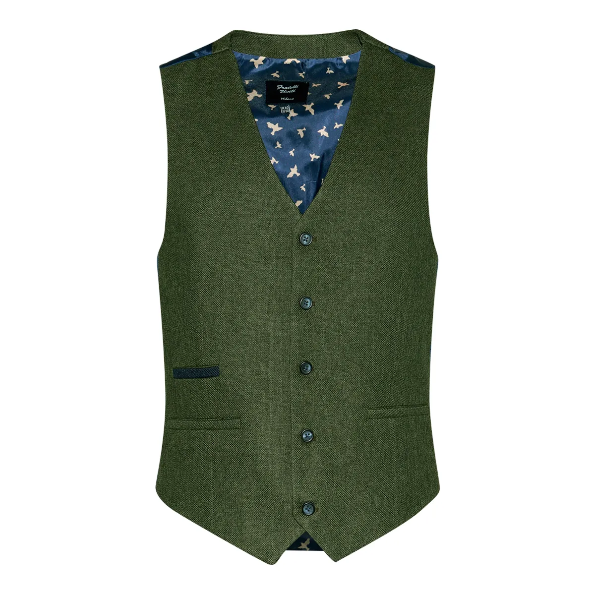 Fratelli Unity Waistcoat In Olive