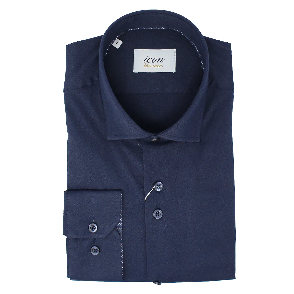 Icon Tapered Stretch Shirt Navy
