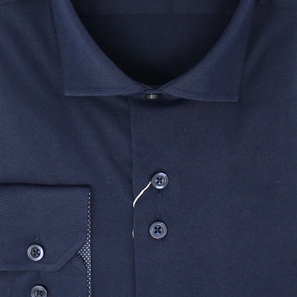 Icon Tapered Stretch Shirt Navy