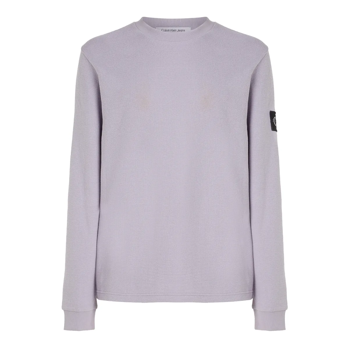 Calvin Klein LS Waffle Tee Lavender Aura