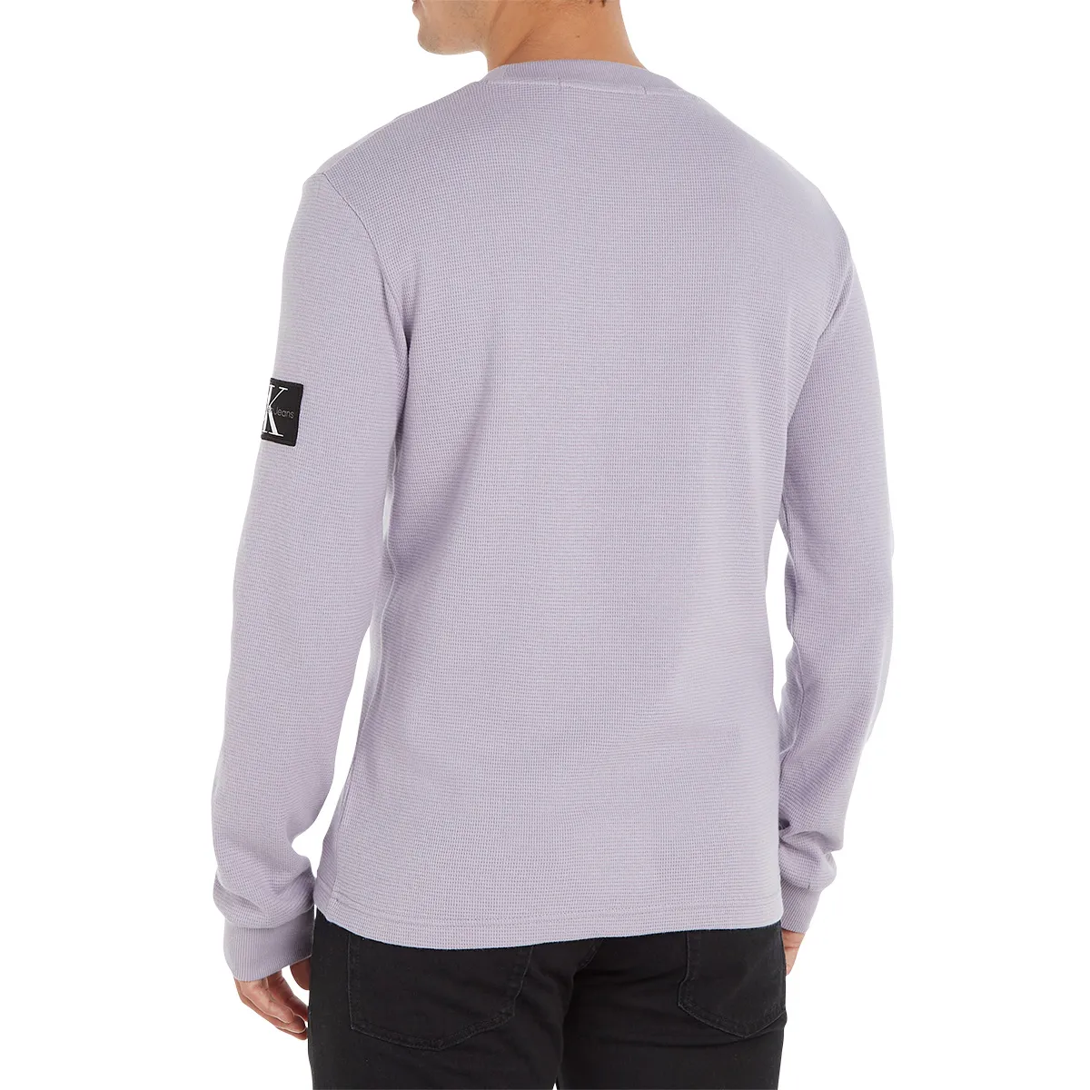 Calvin Klein LS Waffle Tee Lavender Aura