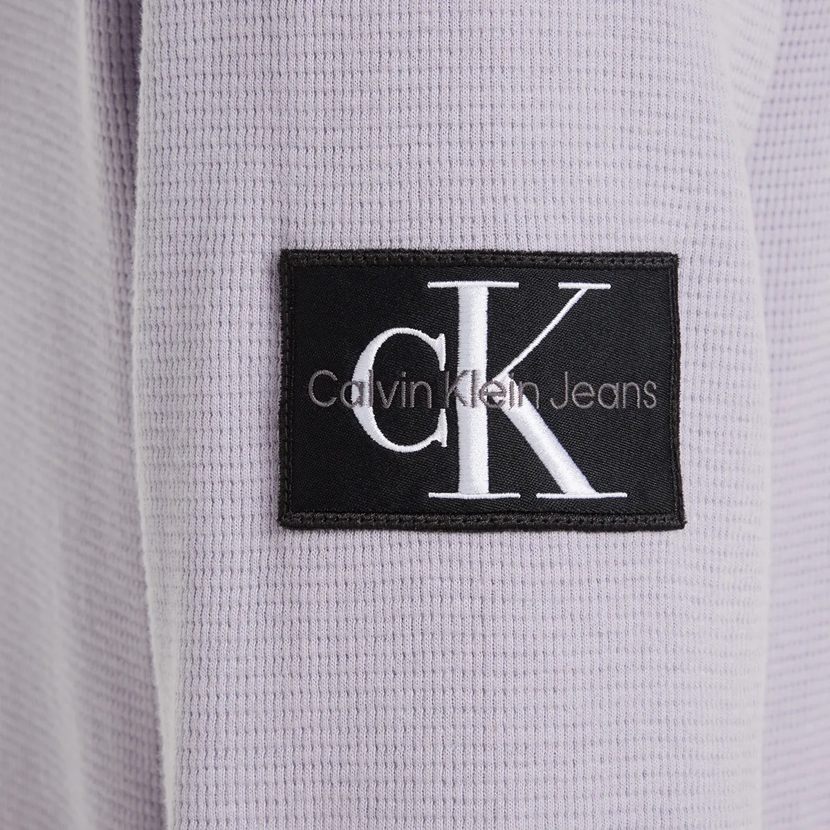 Calvin Klein LS Waffle Tee Lavender Aura