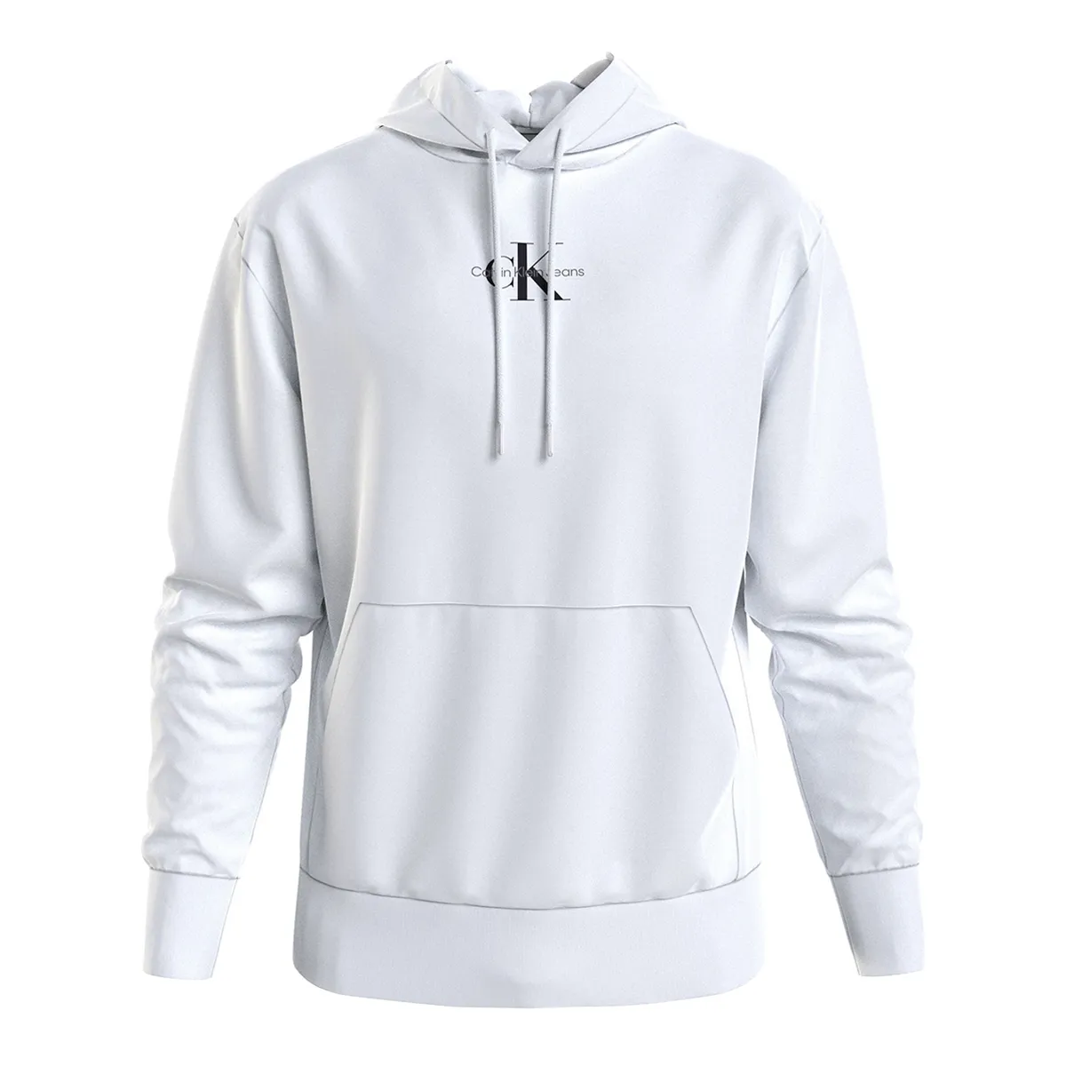 Calvin Klein Monologo Hoodie Bright White