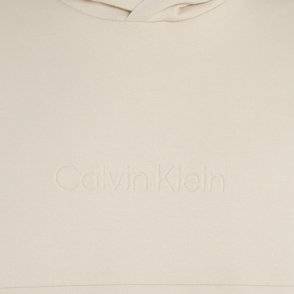 Calvin Klein Debossed Logo Hood Stony Beige