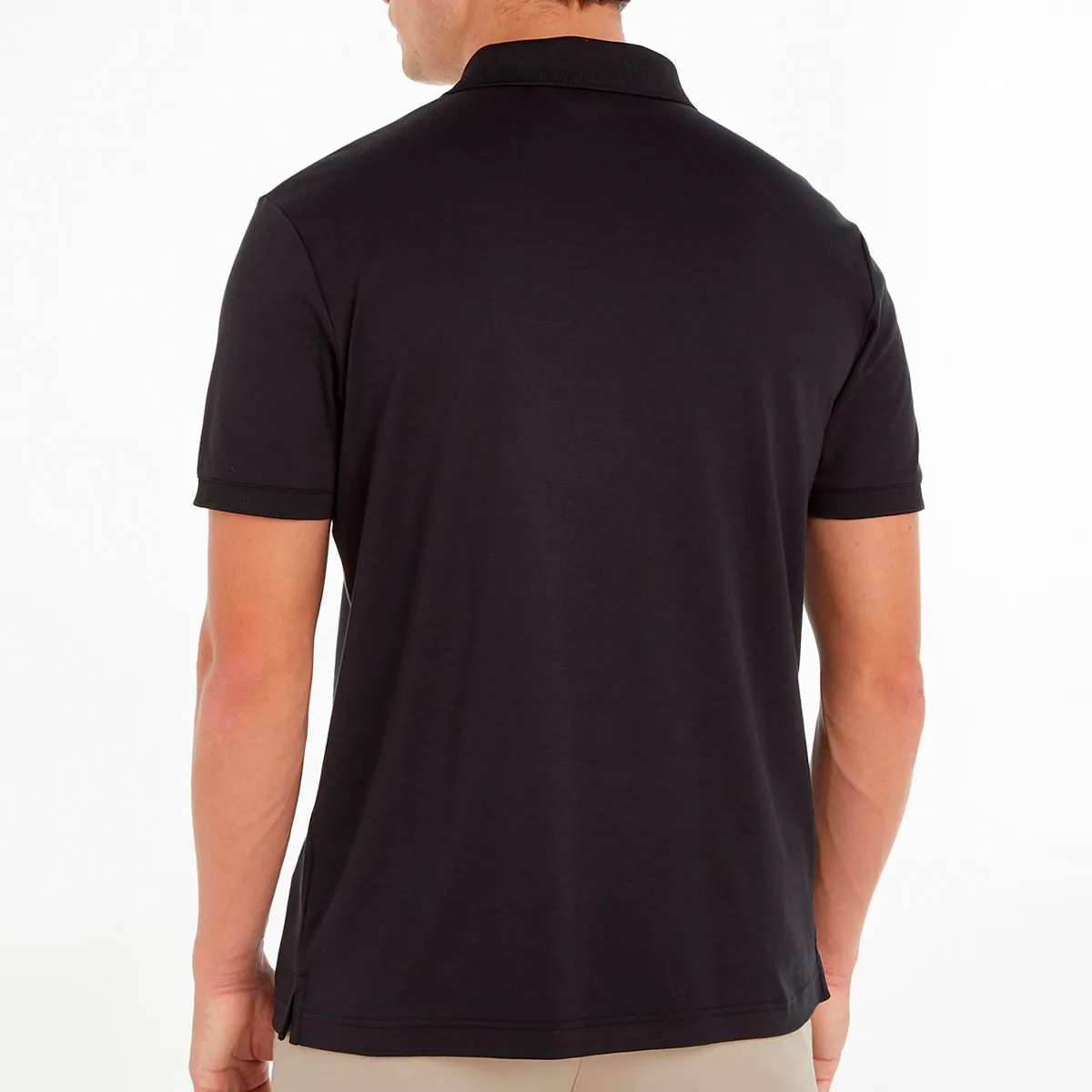 Calvin Klein Smooth Cotton Welt Zip Polo