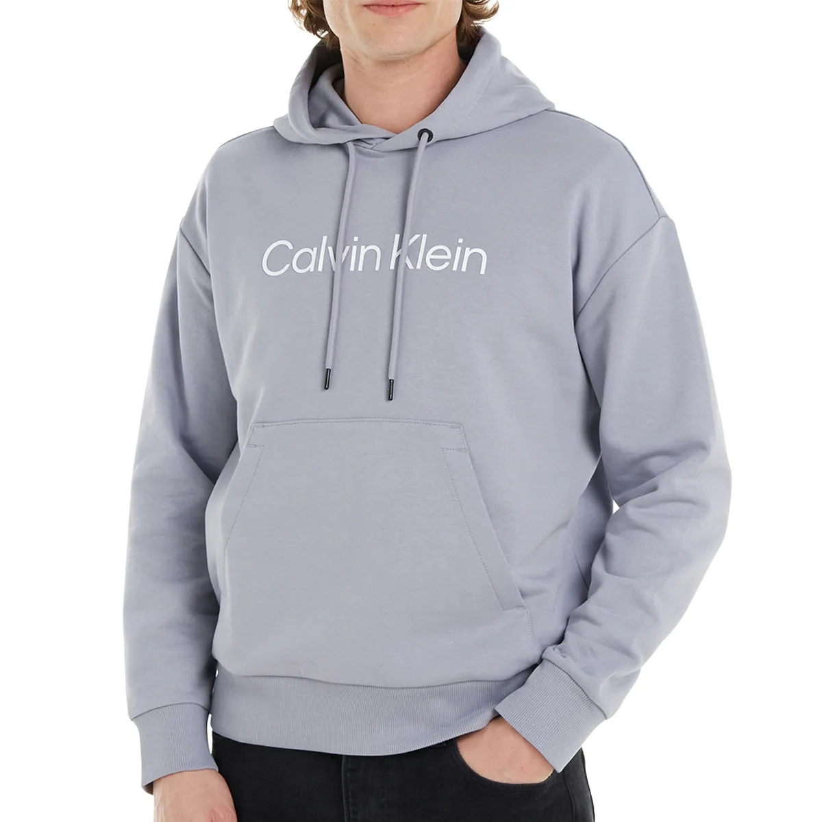 Calvin Klein Hero Logo Hoodie Dapple Grey