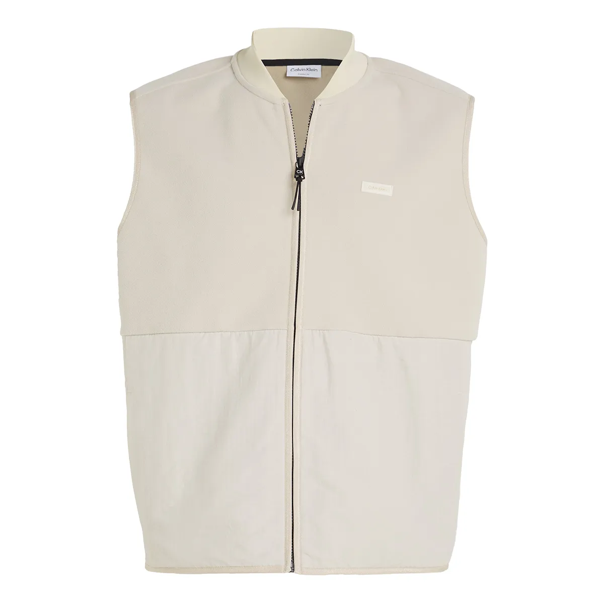 Calvin Klein Bonded Fleece Gilet Stony Beige