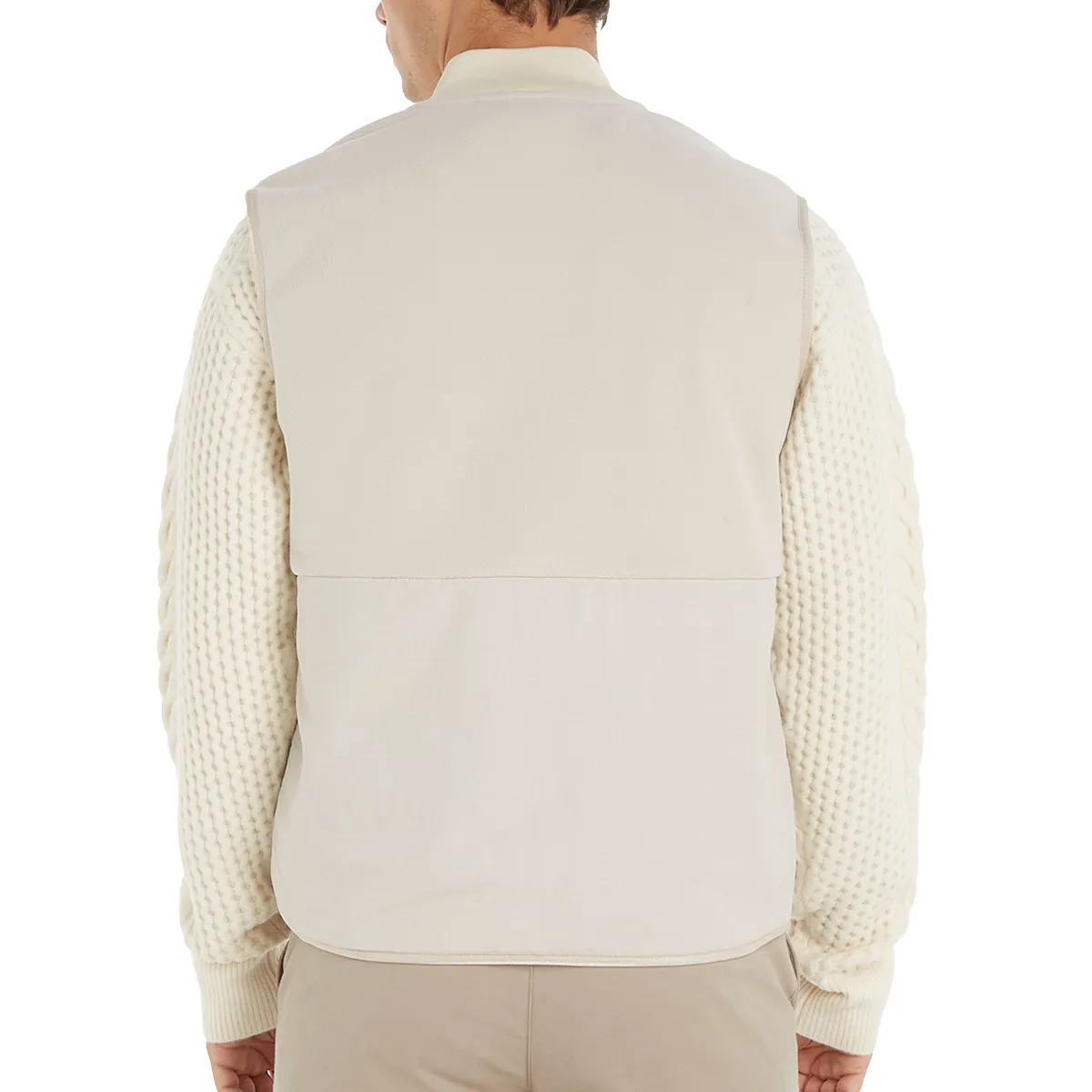 Calvin Klein Bonded Fleece Gilet Stony Beige