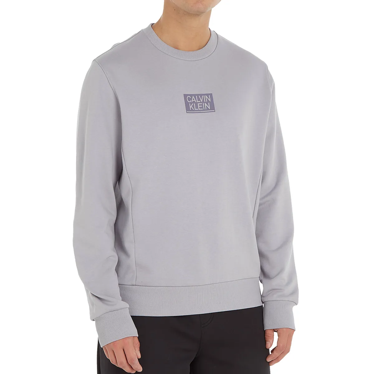 Calvin Klein Stencil Logo Crew Dapple Grey
