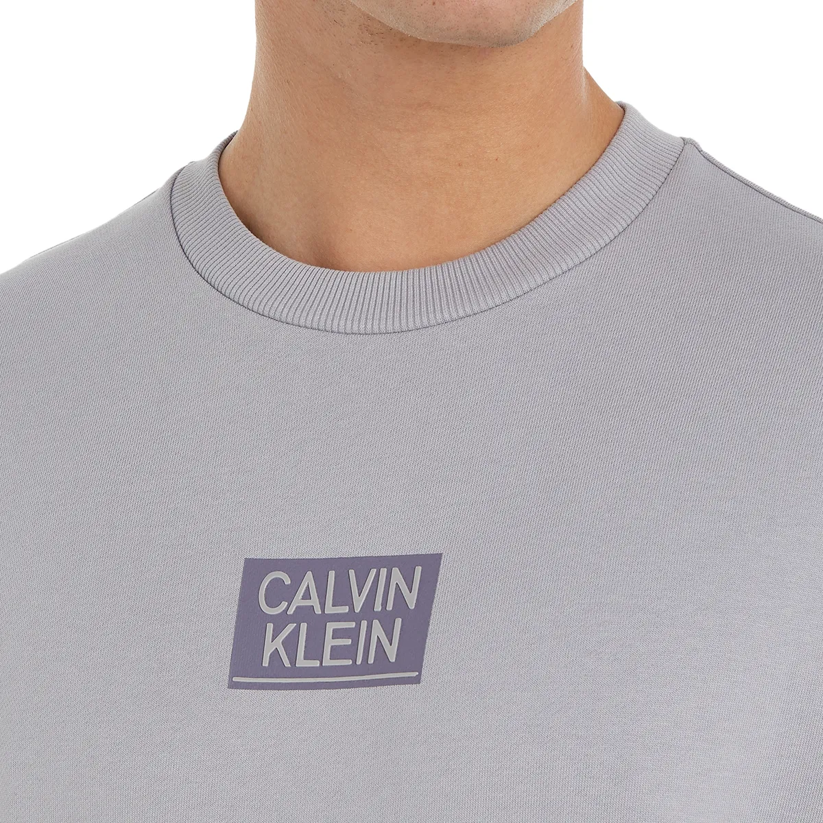 Calvin Klein Stencil Logo Crew Dapple Grey
