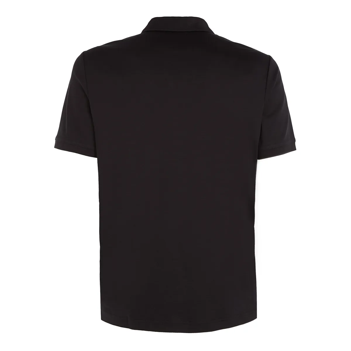 Calvin Klein Slim Cotton Polo In Ck Black