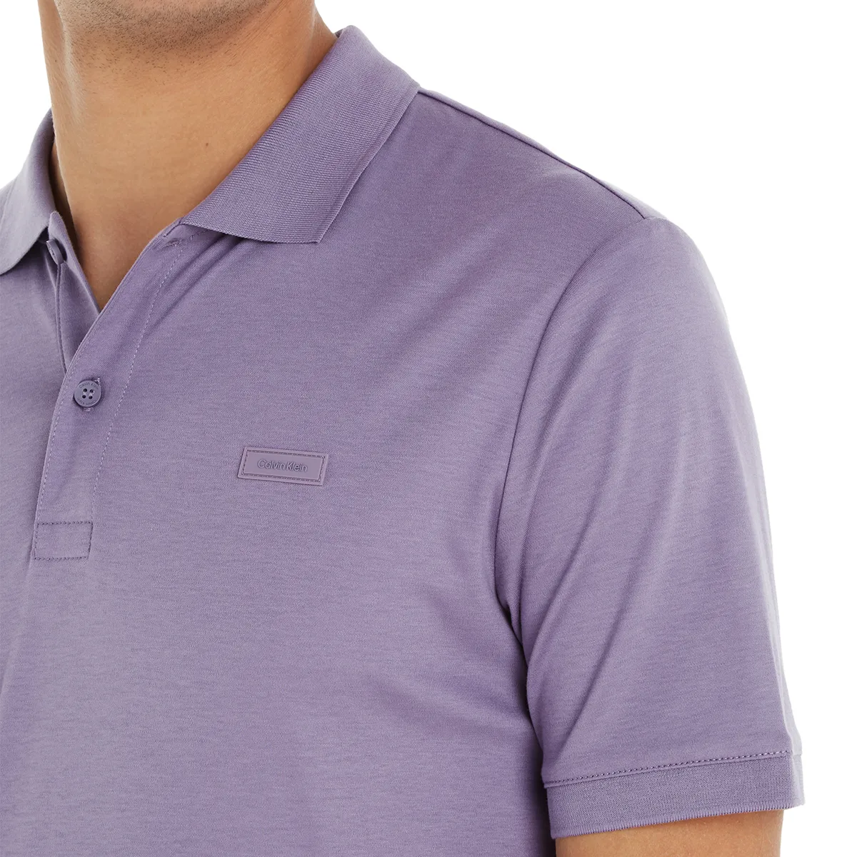Calvin Klein Cotton Slim Polo Cadet