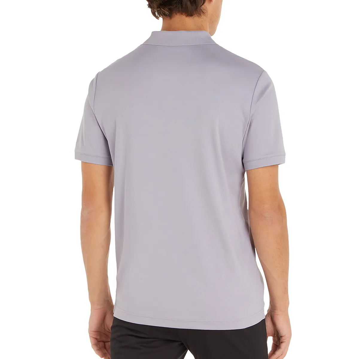 Calvin Klein Cotton Slim Polo Dapple Grey