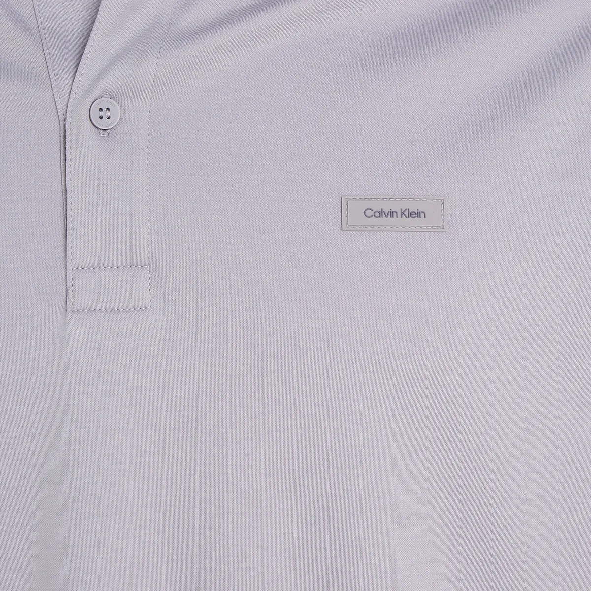 Calvin Klein Cotton Slim Polo Dapple Grey