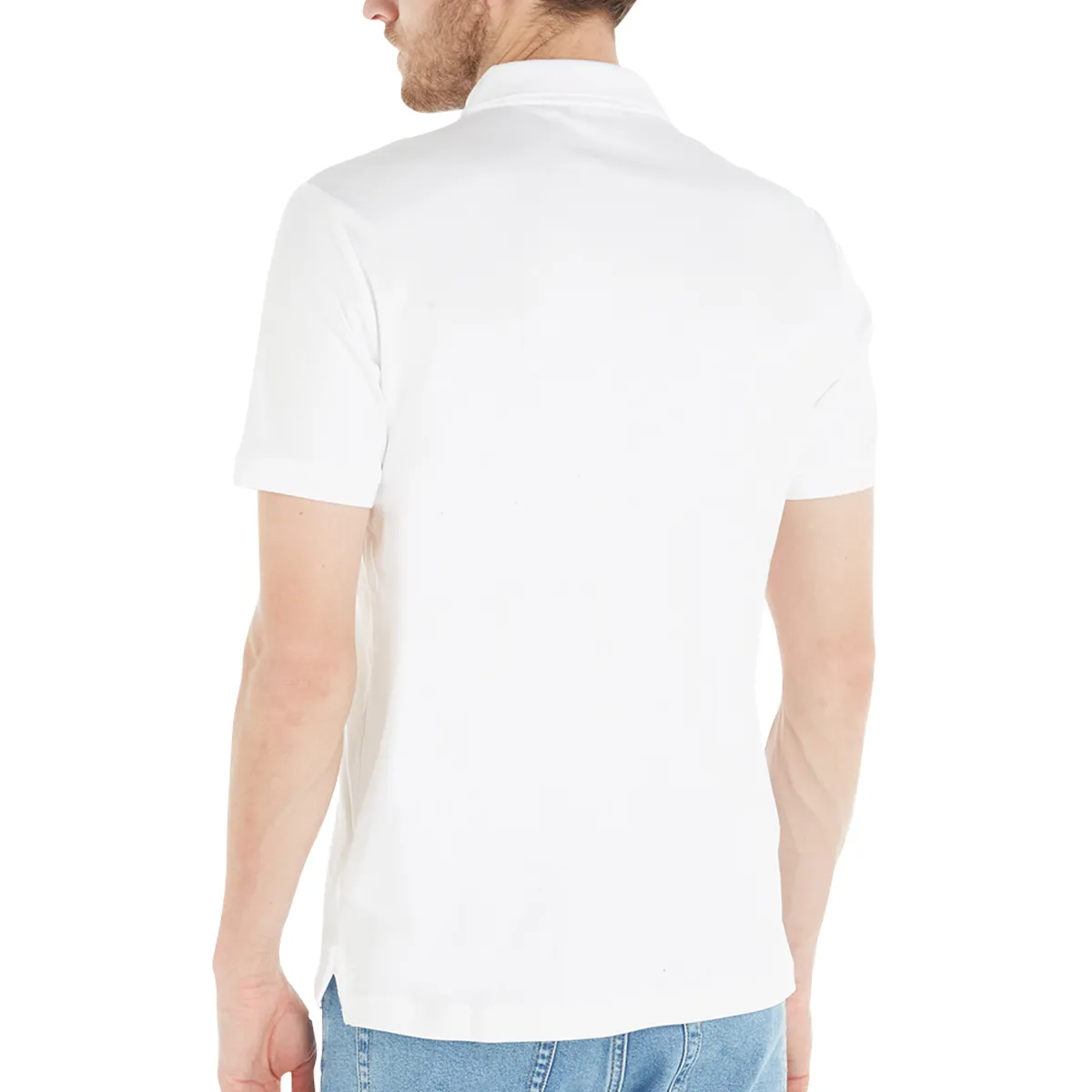 Calvin Klein Slim Cotton Polo In Bright