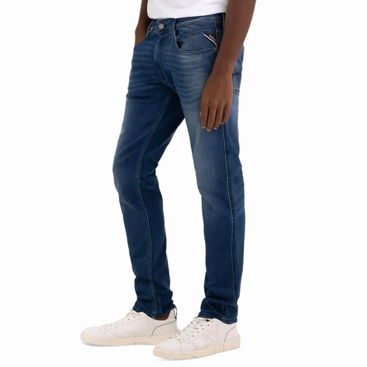 Replay Anbass Slim Jeans In Indigo