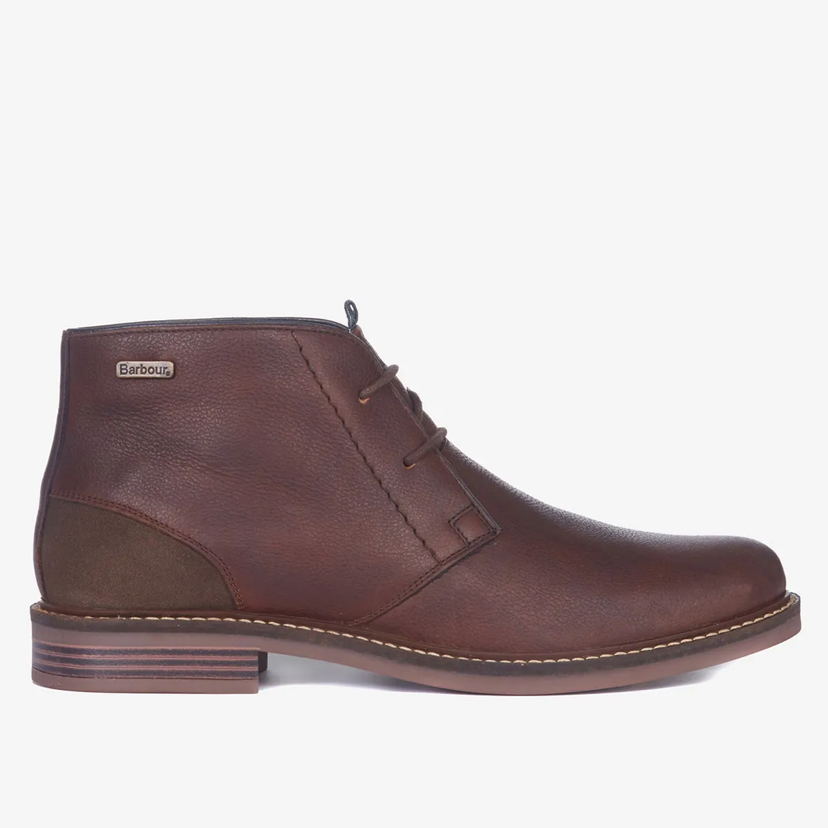 Barbour Readhead Leather Boot In Teak