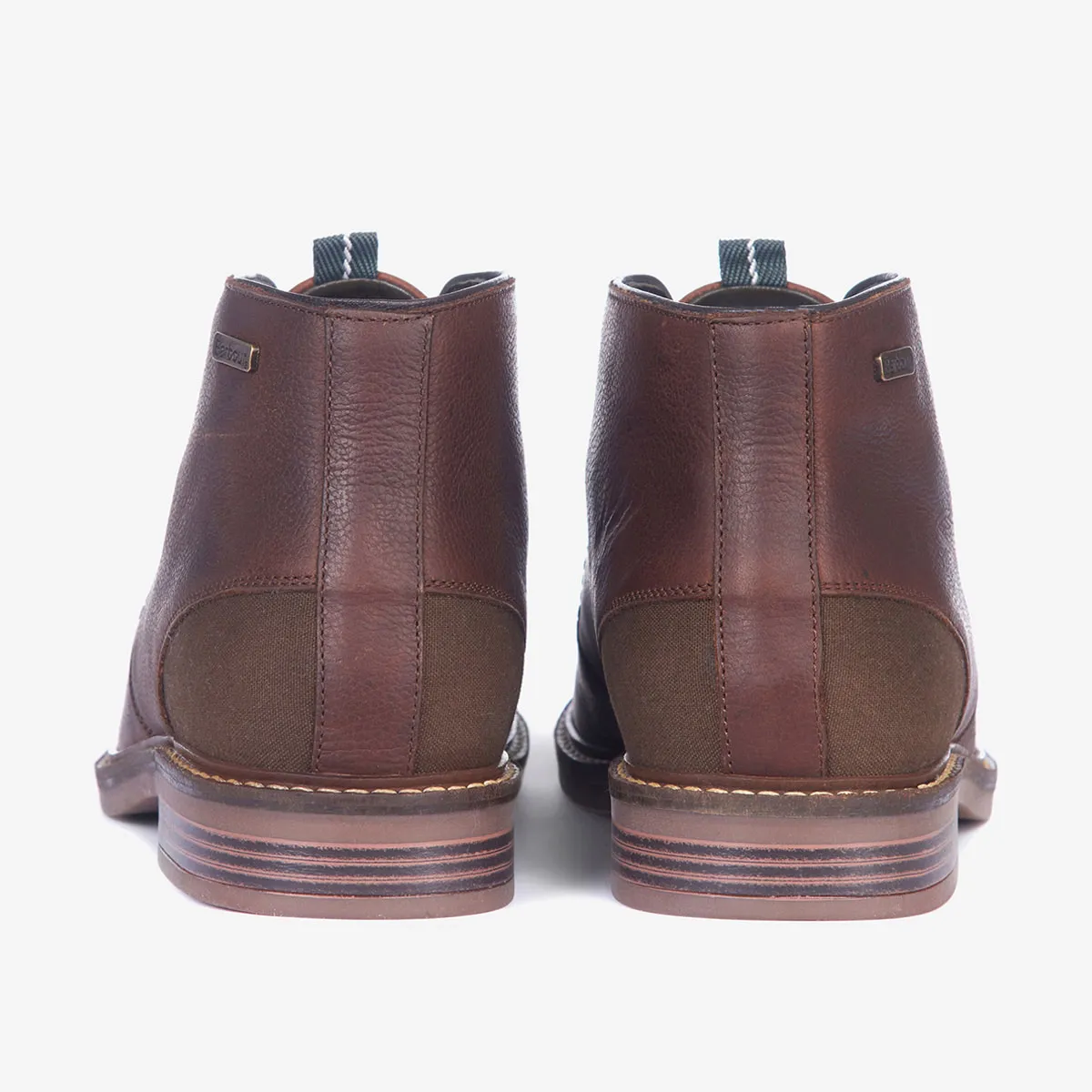 Barbour Readhead Leather Boot In Teak