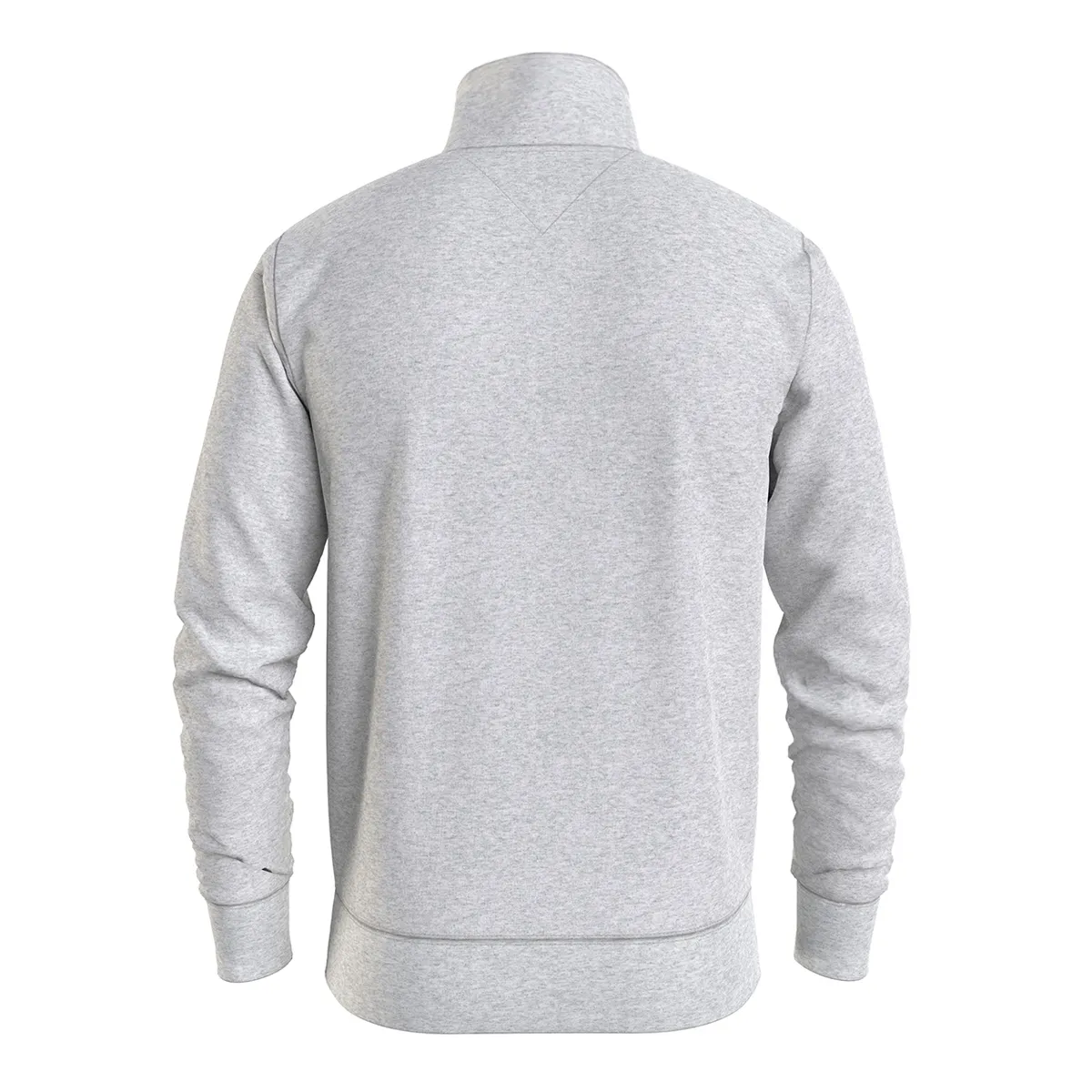 Tommy Hilfiger Logo Mock Neck Grey Heather