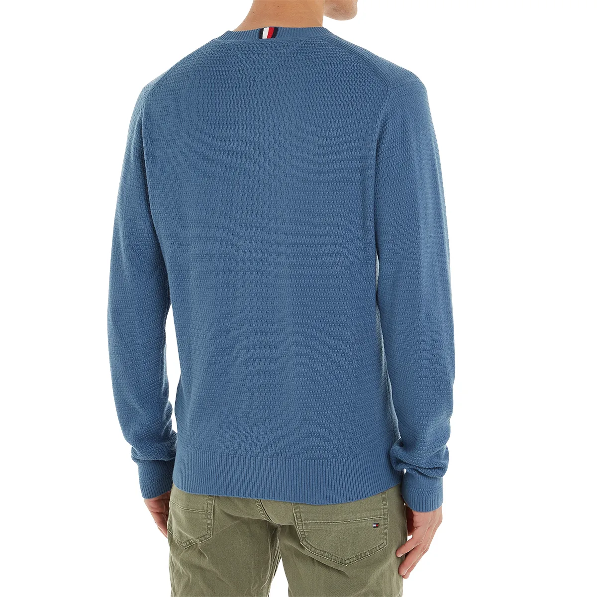 Tommy Hilfiger Interlaced Crew Blue Coas
