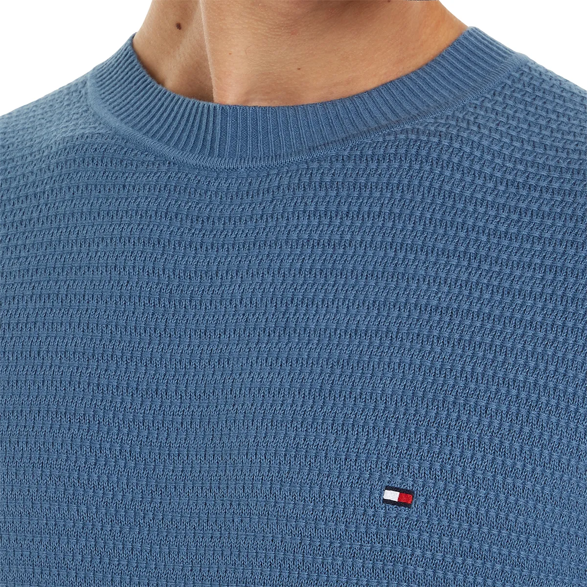 Tommy Hilfiger Interlaced Crew Blue Coas