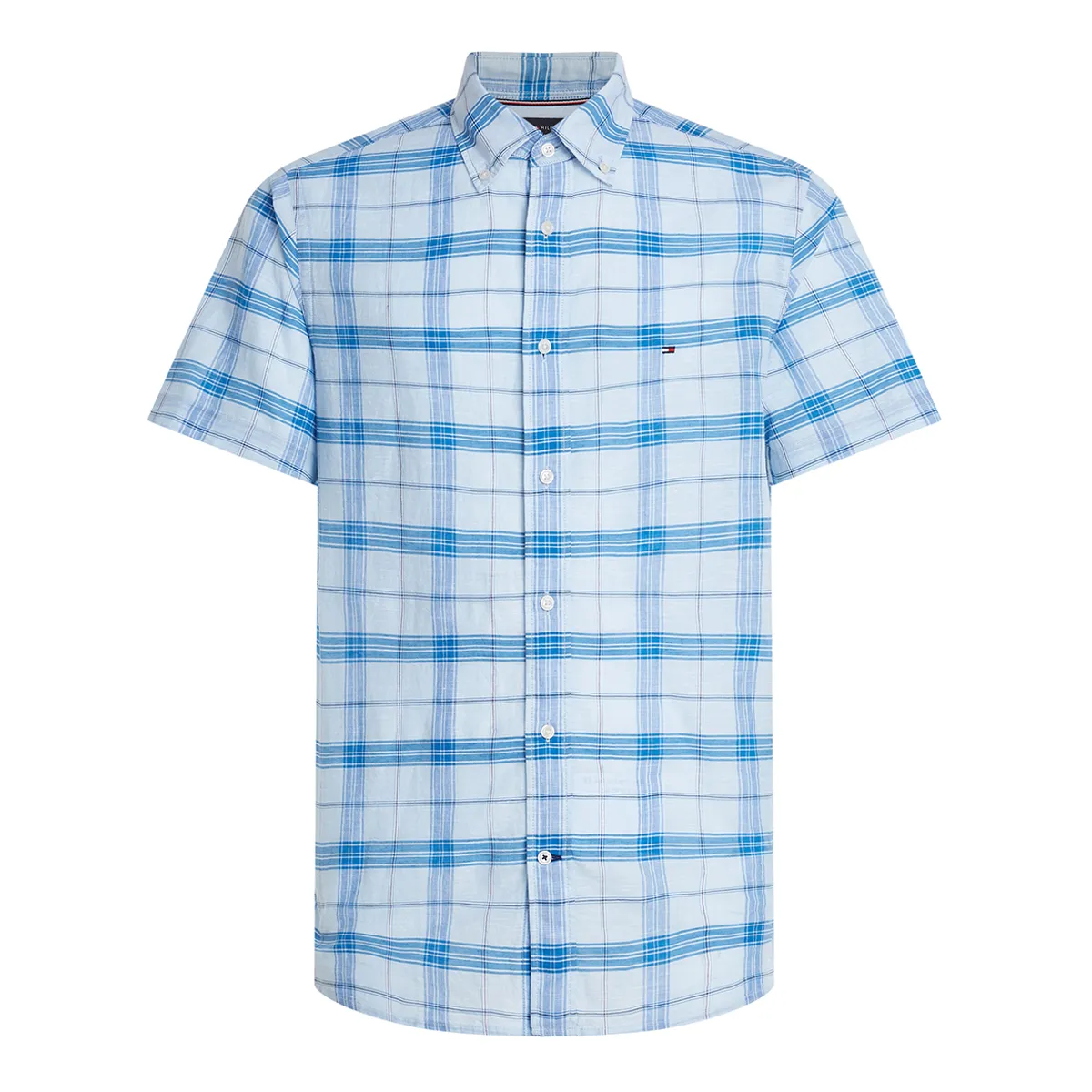 Tommy Hilfiger Tonal Check Shirt Cloudy