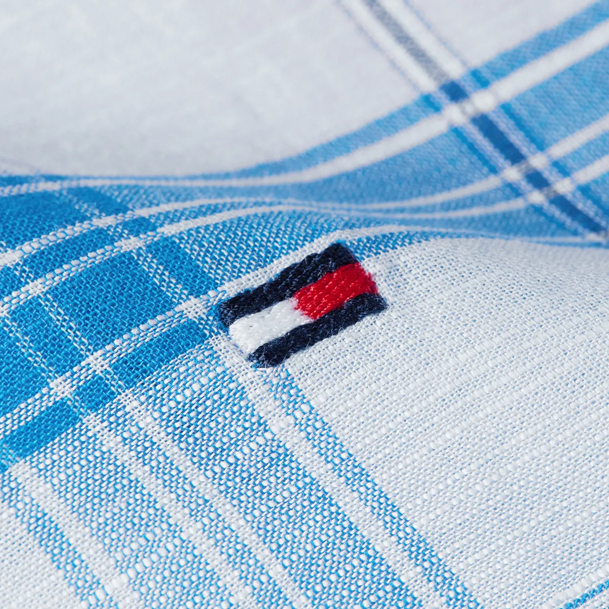Tommy Hilfiger Tonal Check Shirt Cloudy