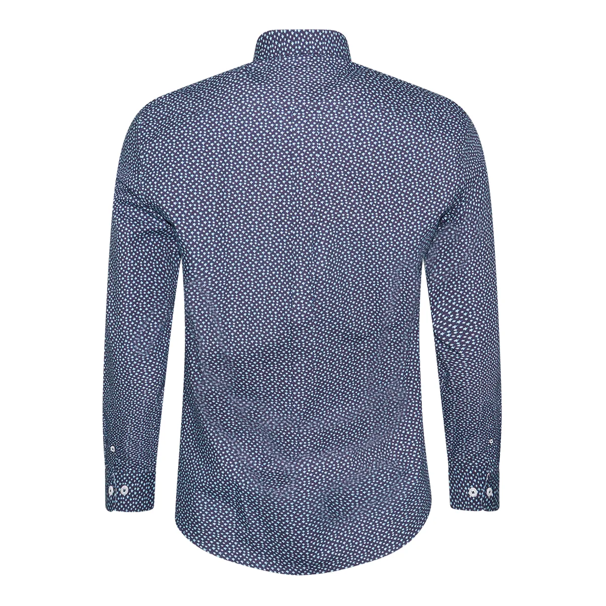 Salt & Lime Gin Mule Poplin Shirt in Navy