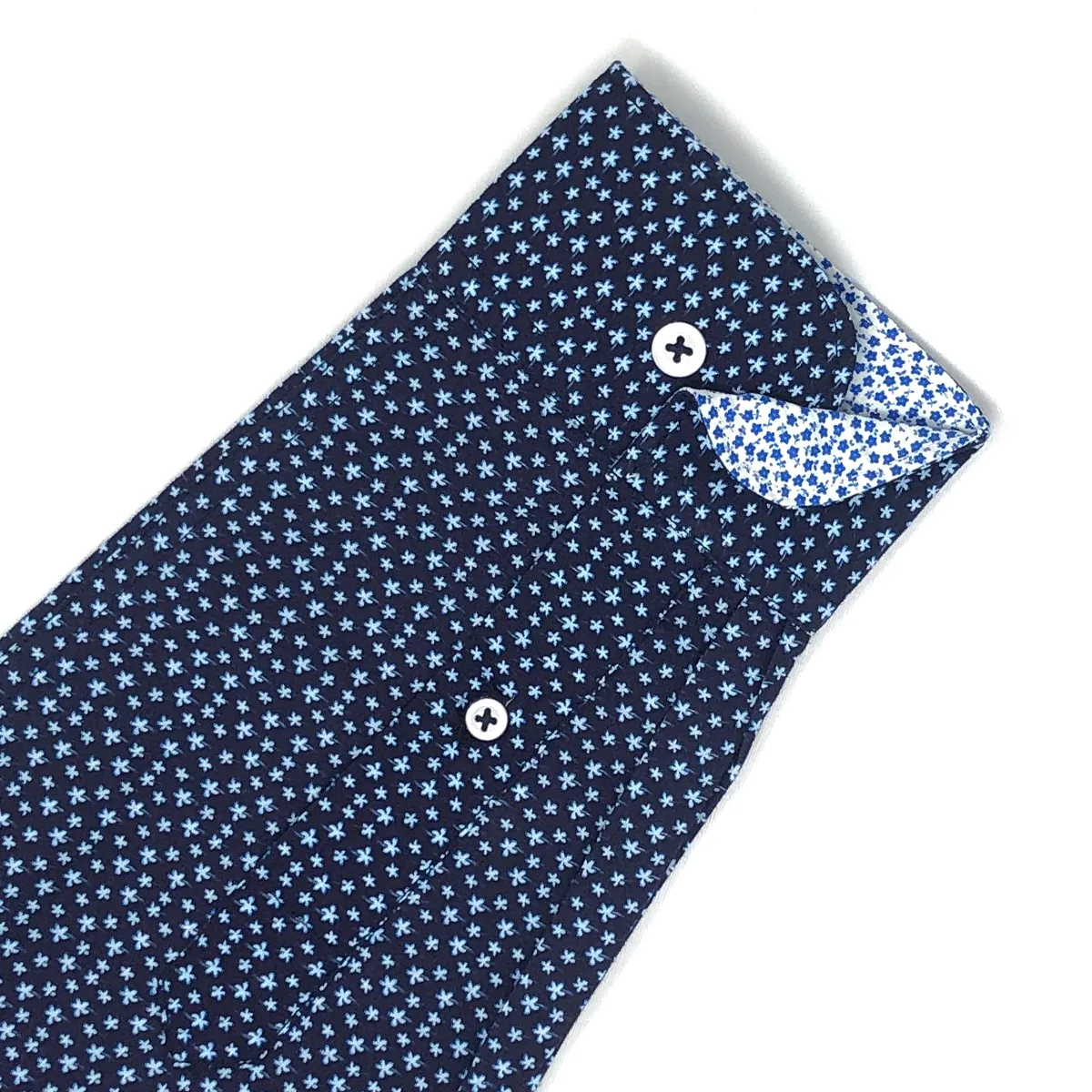 Salt & Lime Gin Mule Poplin Shirt in Navy