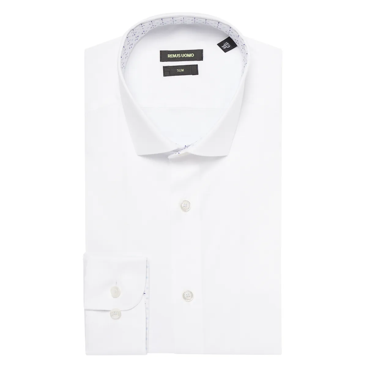 Remus Uomo Slim Kirk Shirt in White