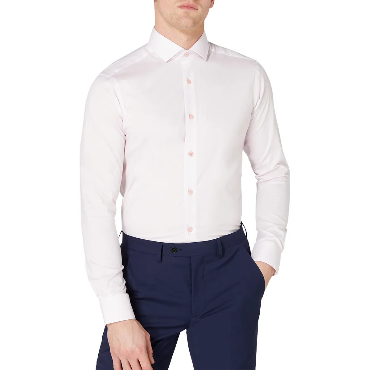 Remus Uomo Slim Kirk Shirt Pink
