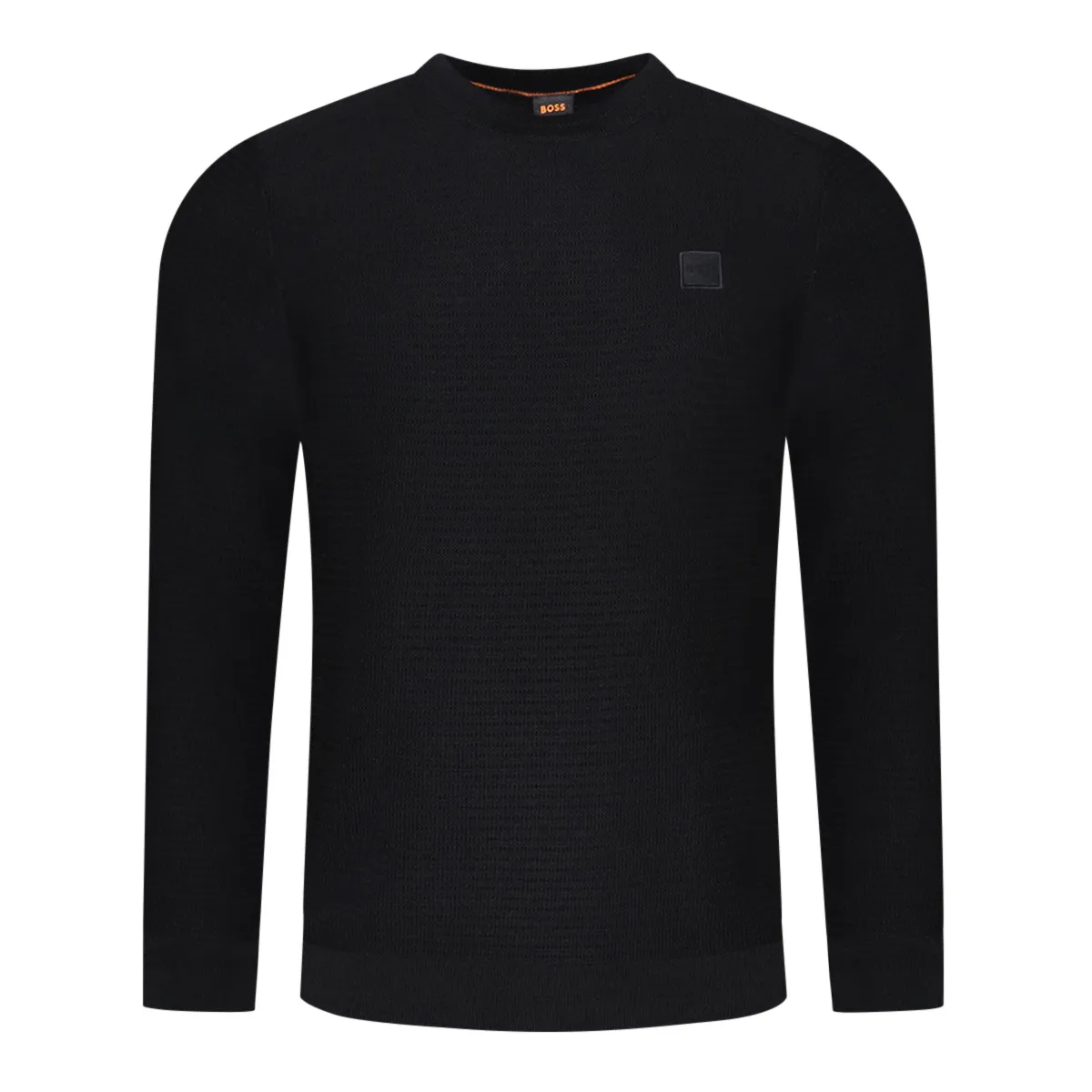 Boss Anion Knit Crew Neck Sweat Black