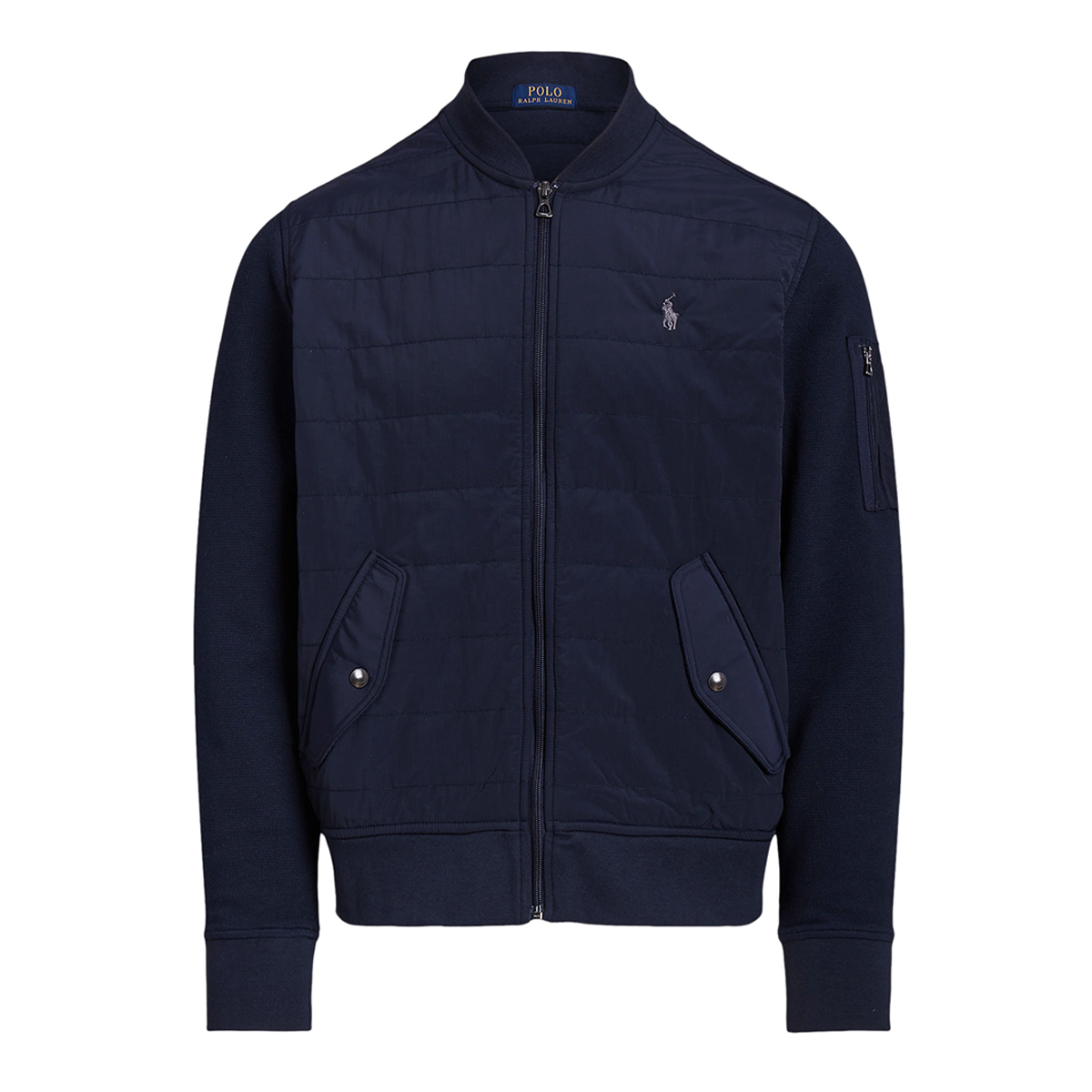 Ralph Lauren Hybrid Bomber Jacket Aviator Navy Ejmenswear Store