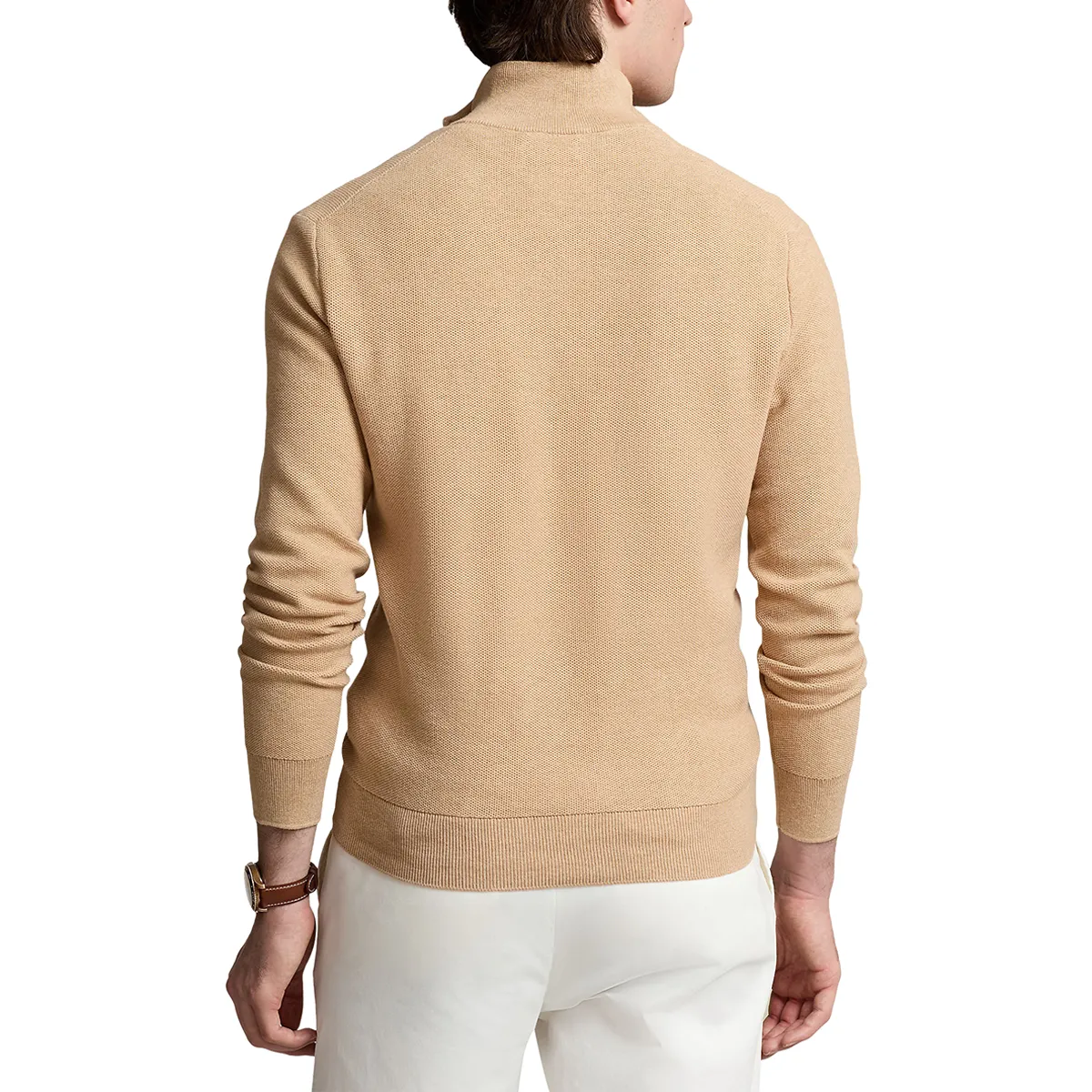 Ralph Lauren Knit Half Zip Pullover Brown