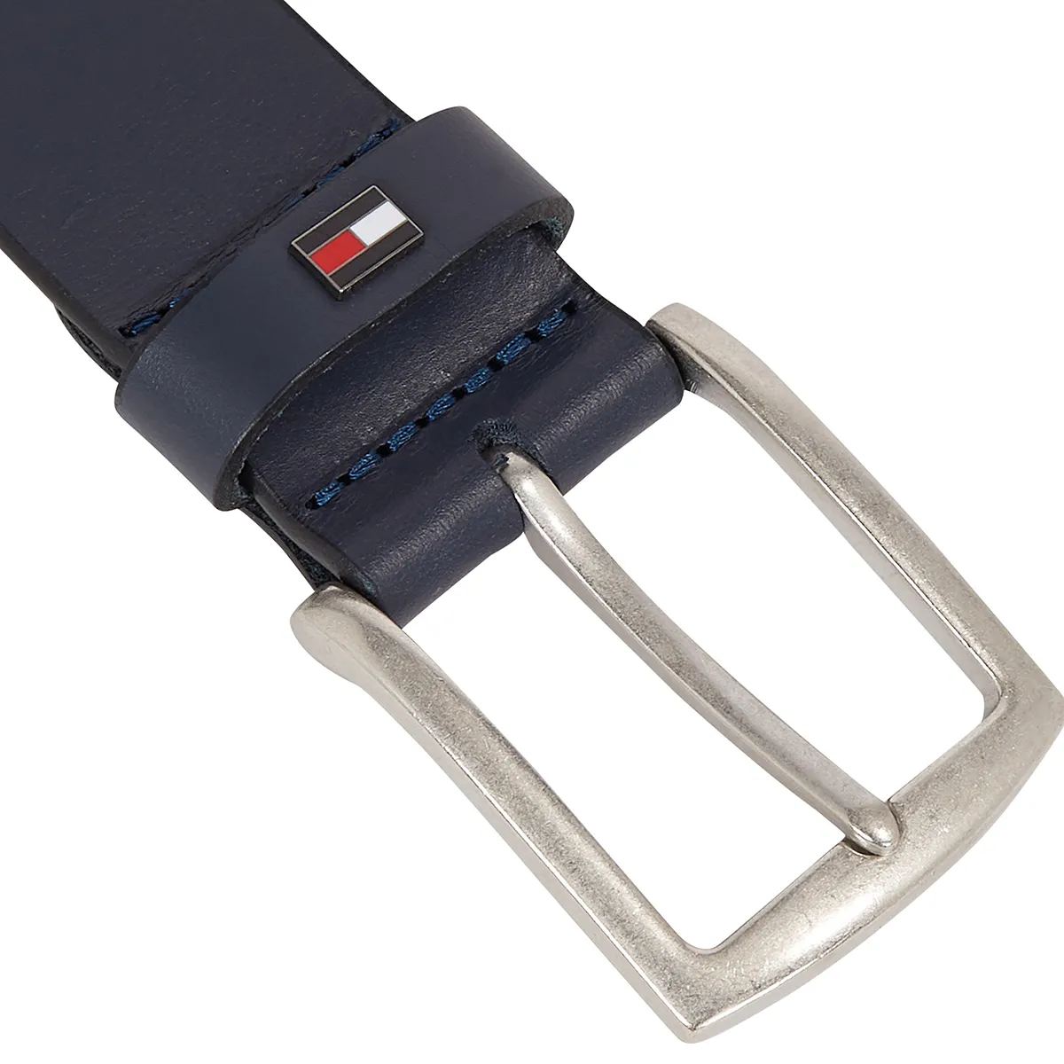 Tommy Hilfiger Denton Leather Belt Space Blue